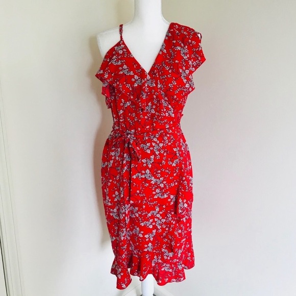 boohoo floral wrap dress